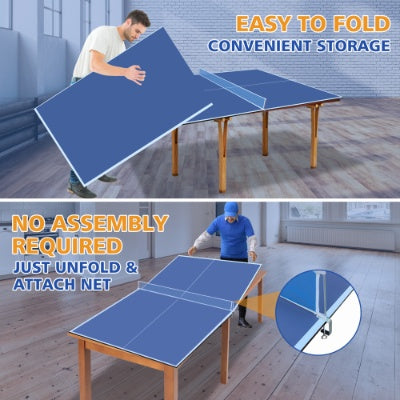 7ft  Mid-Size Ping Pong Conversion Top Foldable  Portable Table Tennis Table Top For Indoor Games