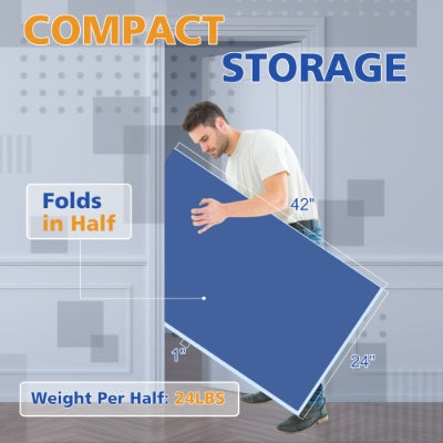 7ft  Mid-Size Ping Pong Conversion Top Foldable  Portable Table Tennis Table Top For Indoor Games